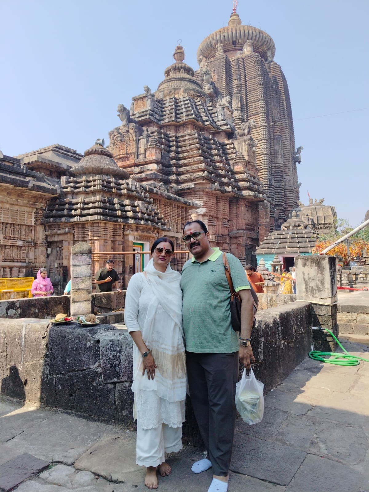 Among ancient temples